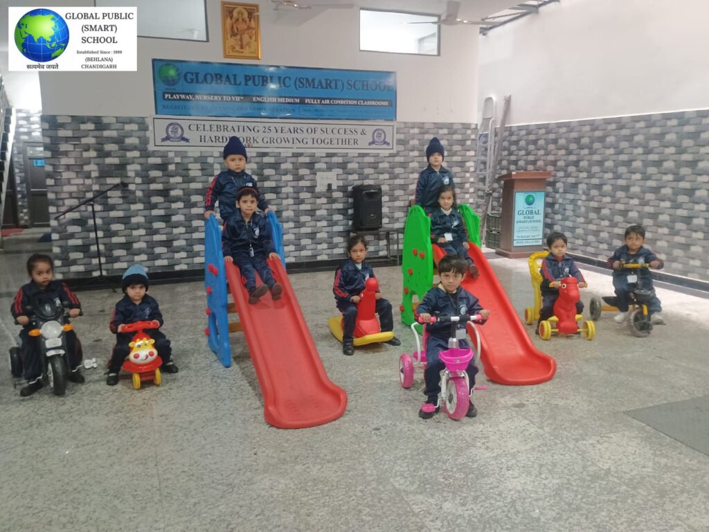 Indore play area at Golden Public Smart School in Behlana, Chandigarh