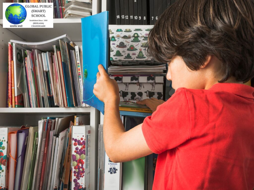 library room for extra learning and joy, behlana school, Chandigarh.