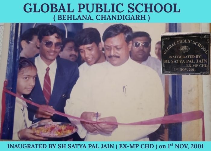 Inaugration of school in Behlana, Chandigarh.